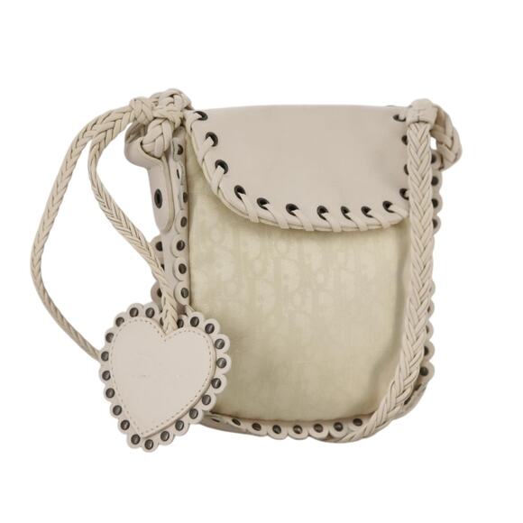 DIOR Trotter Canvas Shoulder Bag White - Picture 1 of 13